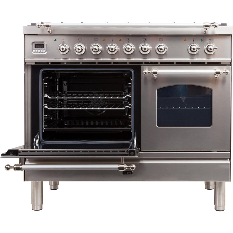 ILVE Nostalgie 40" 3.98 cu. ft. Freestanding Dual Fuel Range with